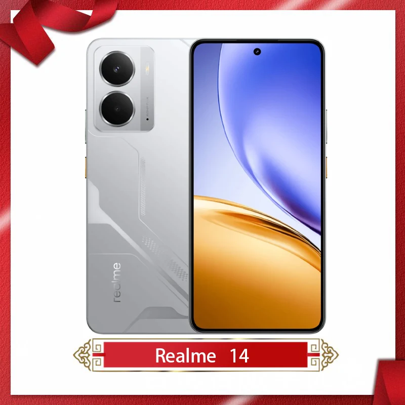 جديد Realme 14 5G هاتف محمول Snapdragon6 Gen4 6.67 بوصة AMOLED 120 هرتز 50 ميجابكسل كاميرا 45 واط فلاش شاحن 6000Mah IP69 NFC OTA أندرويد 15