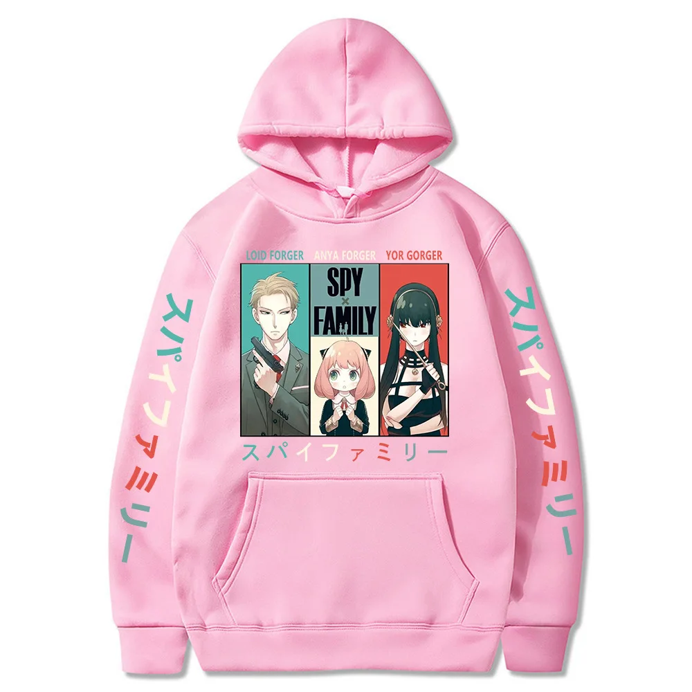 Anime Spy X Family Hoodie Anya and Bond Sweatshirt Hoody Tops Pullovers Hoodie Fleece Hoodies Casual Sweatshirt for Girls