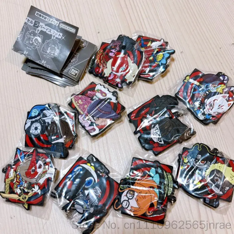 Bandai Persona 5 Royal Gashapon Rubber Keychain Official Licensed Anime Protagonist Pendant Bag Decor For Anime Collectors
