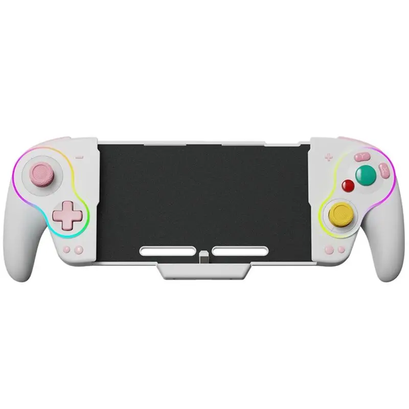 Shop NowKS63 RGB Wireless Controller Gamepad For Switch & Switch OLED, Retro Gamecube Turbo Gaming Pad With Back Button