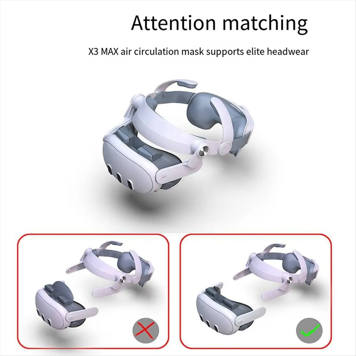 T28C For Quest 3 Heat Dissipation and Pressure Relief Mask X3 Air Circulation Fan Decompression Face Cover VR Accessories