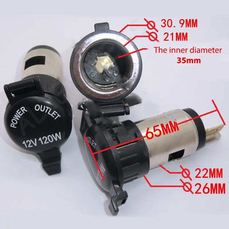 

New Car 10A Cigarette Lighter Female Socket Power Plug with Waterproof Cover Case