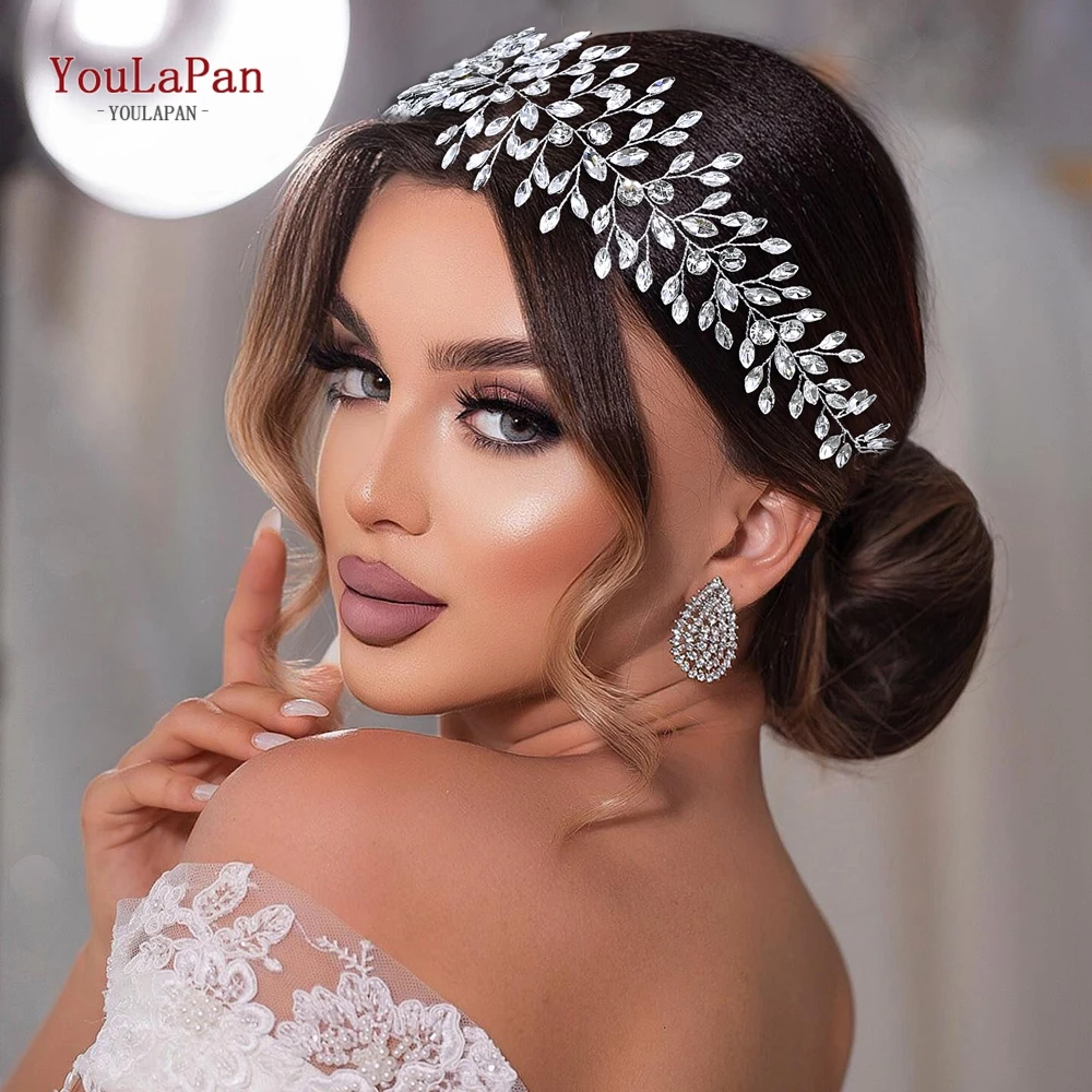 

YouLaPan Shining Rhinestone Headband Wedding Bridal Headpiece Hair Accessories Party Headdress Women Headwear Holiday Gift HP920