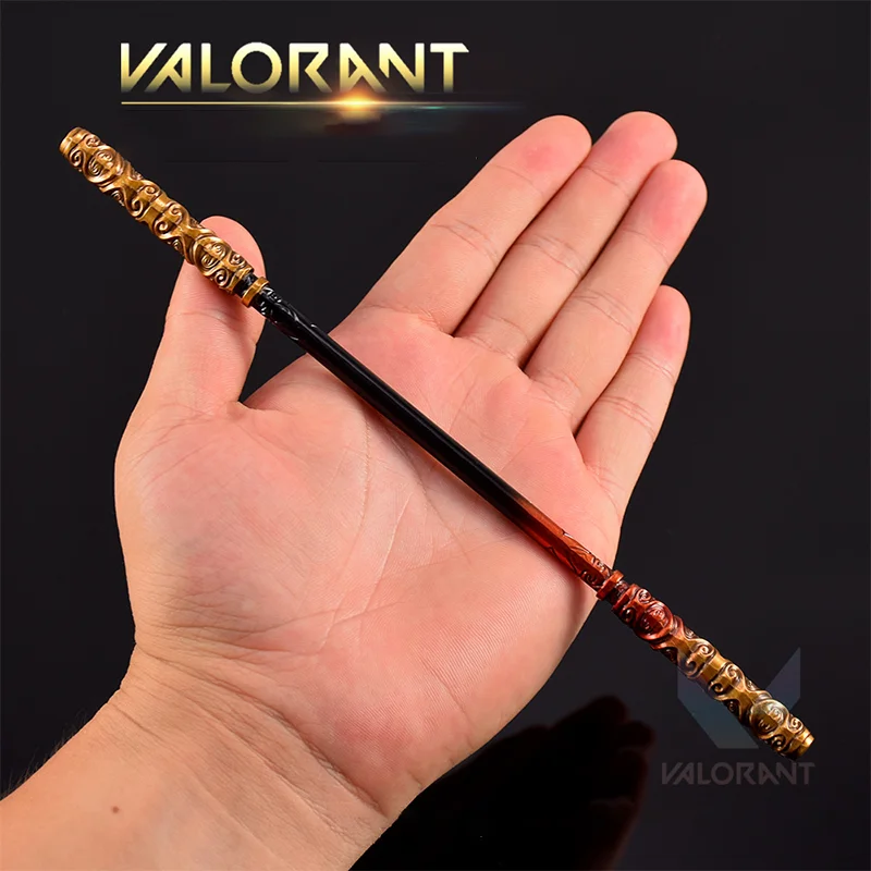 22 سنتيمتر Valorant لعبة الأجهزة الطرفية نماذج دينغهاي شنتشن Dusky غروب الشمس الظلام القمر روي الذهبي هوب قضيب نموذج زينة الأولاد الهدايا