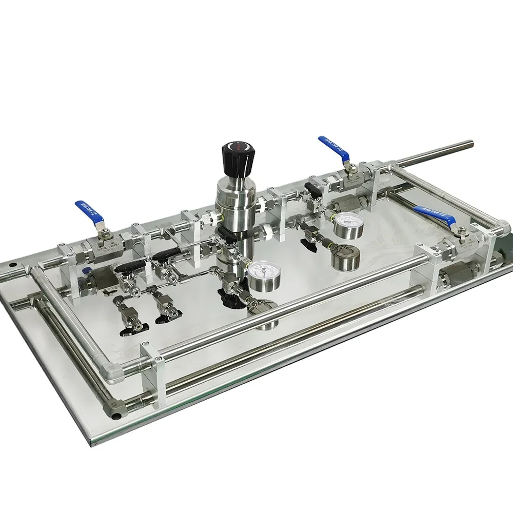 Painéis a gás manuais para argônio, 1"