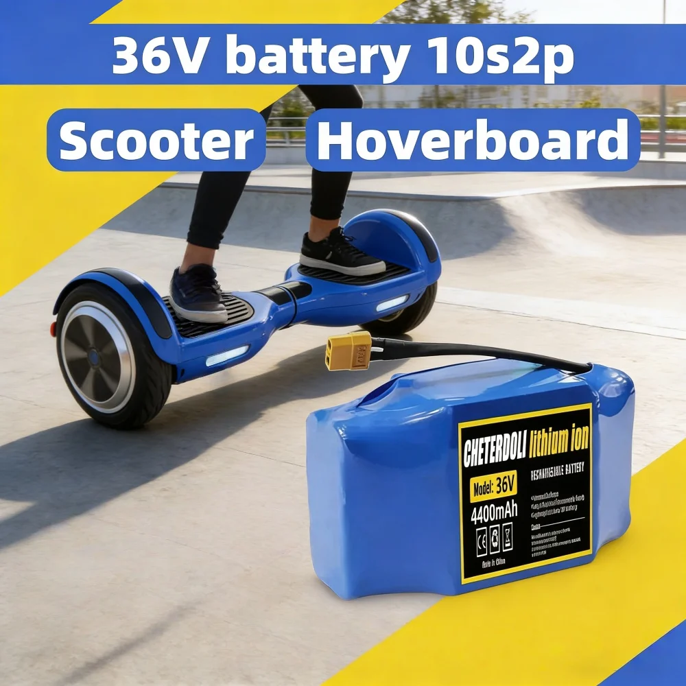 

Аккумулятор литий-ионный перезаряжаемый 36В 4.4Ач 5.2Ач 10s2p для электросамокатов, гироскутеров и моноколес