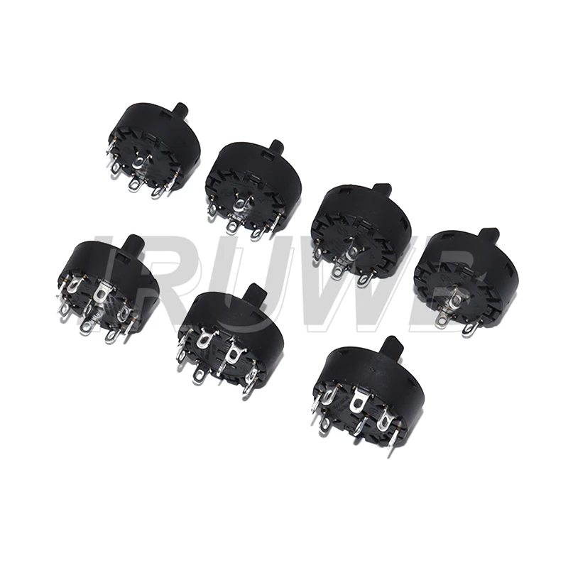 1PCS Switch 6A 2/3/5/6/7/8 Position Rotary Switch 3/4/6/7/8/9Pin Electric Oven Power Switch Heater Temperature Control Switch