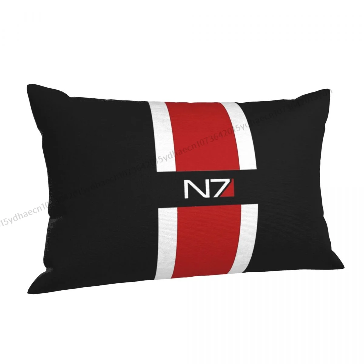 Red N7 Pillow Case Mass Effect Game Cushion Covers Home Sofa Chair Decorative Backpack Covers