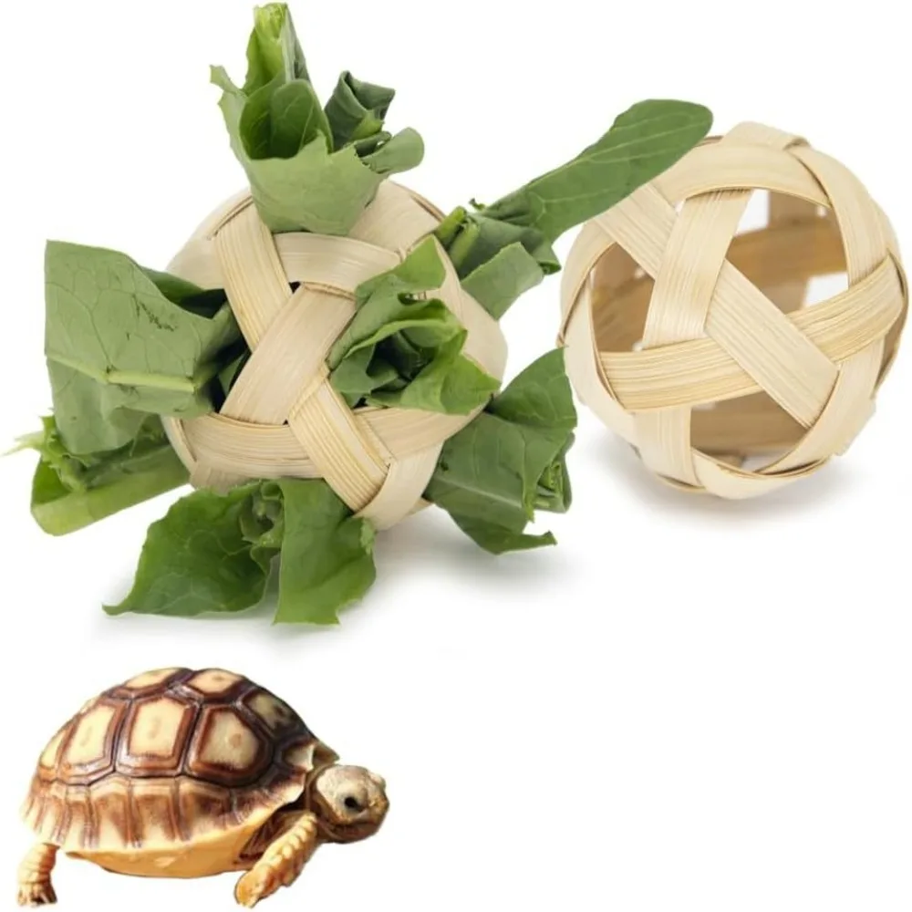 

Natural Turtles Small Skateboard Puzzle with 2 Feeding Ball Turtle Snack Ball Interactive Tortoise Finger Skate Board