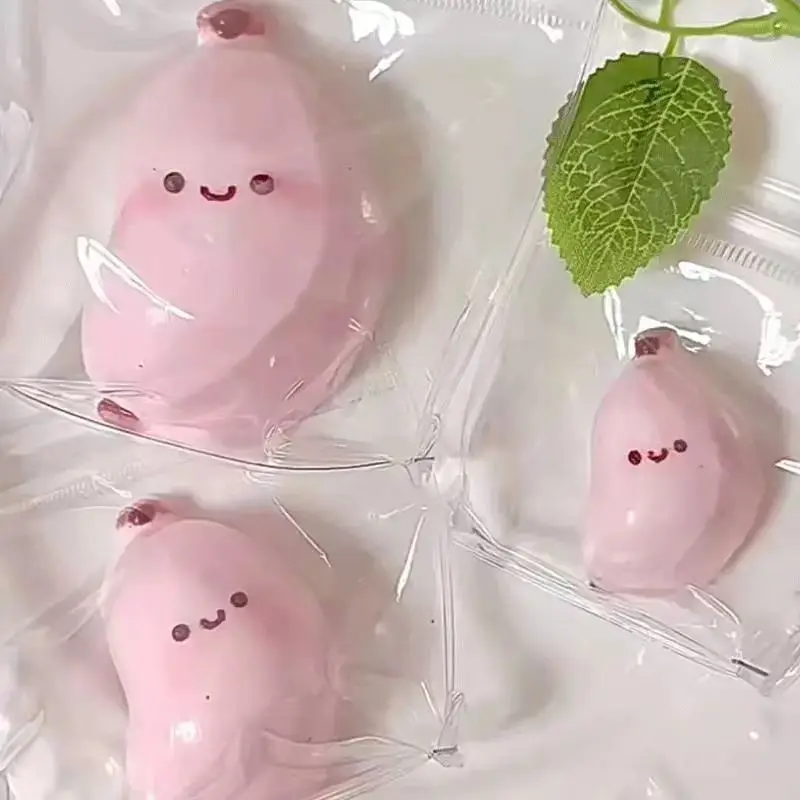 1/7 SZT. Ściskany banan antystresowy, realistyczna zabawka spożywcza, zabawny i uroczy prezent