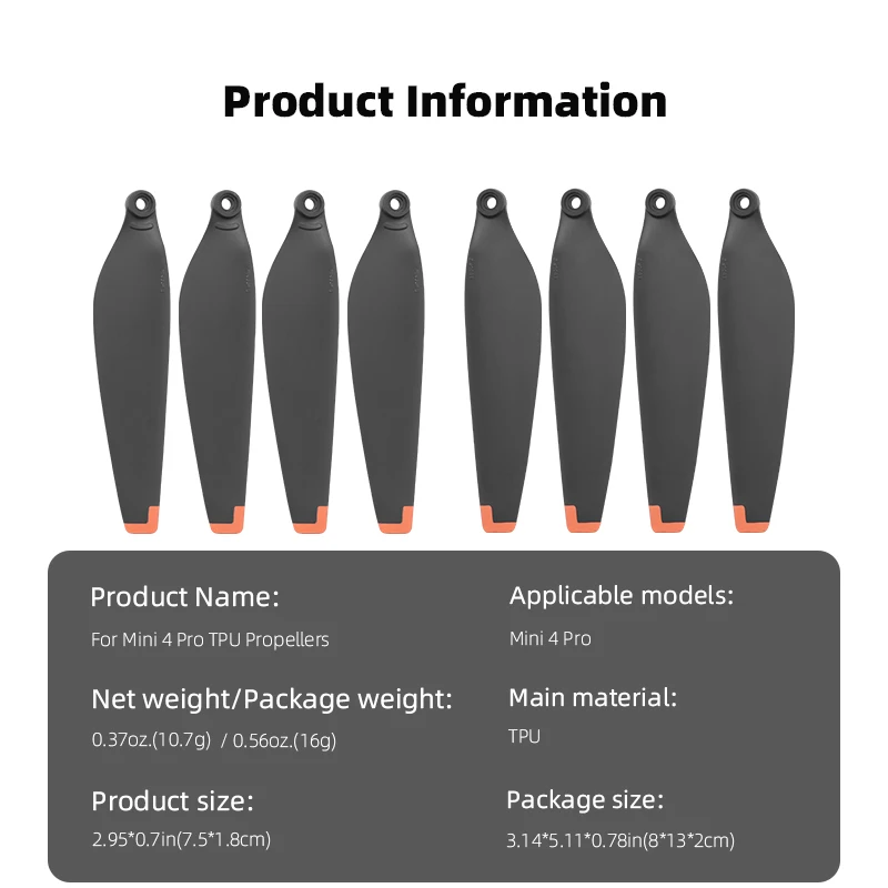 2/4Pair 6030F Propeller for DJI Mini 4 Pro Low-Noise Quick-Release Blade Light Weight TPU Wing Fans Repair Parts Accessories