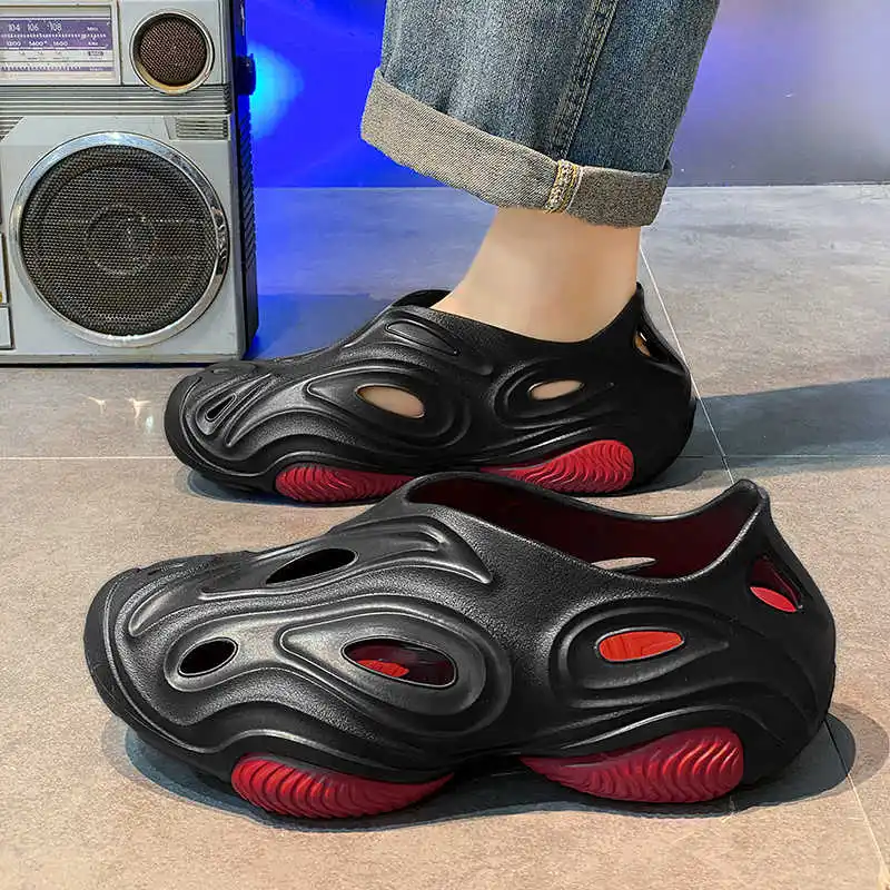 

Warmed Round Nose Mens Thongs Sandals Kawaii Slipper Mens Loafers Shoes Sneakers Sport Fitness Technologies Boty Upper