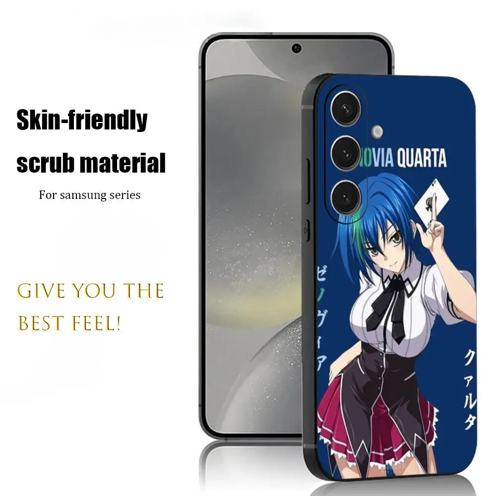 Devil's School D-Dxd Anime Phone Case For Samsung Galaxy S26 S25 S24 S23 S22 S21 Plus Ultra Note20 Soft Black