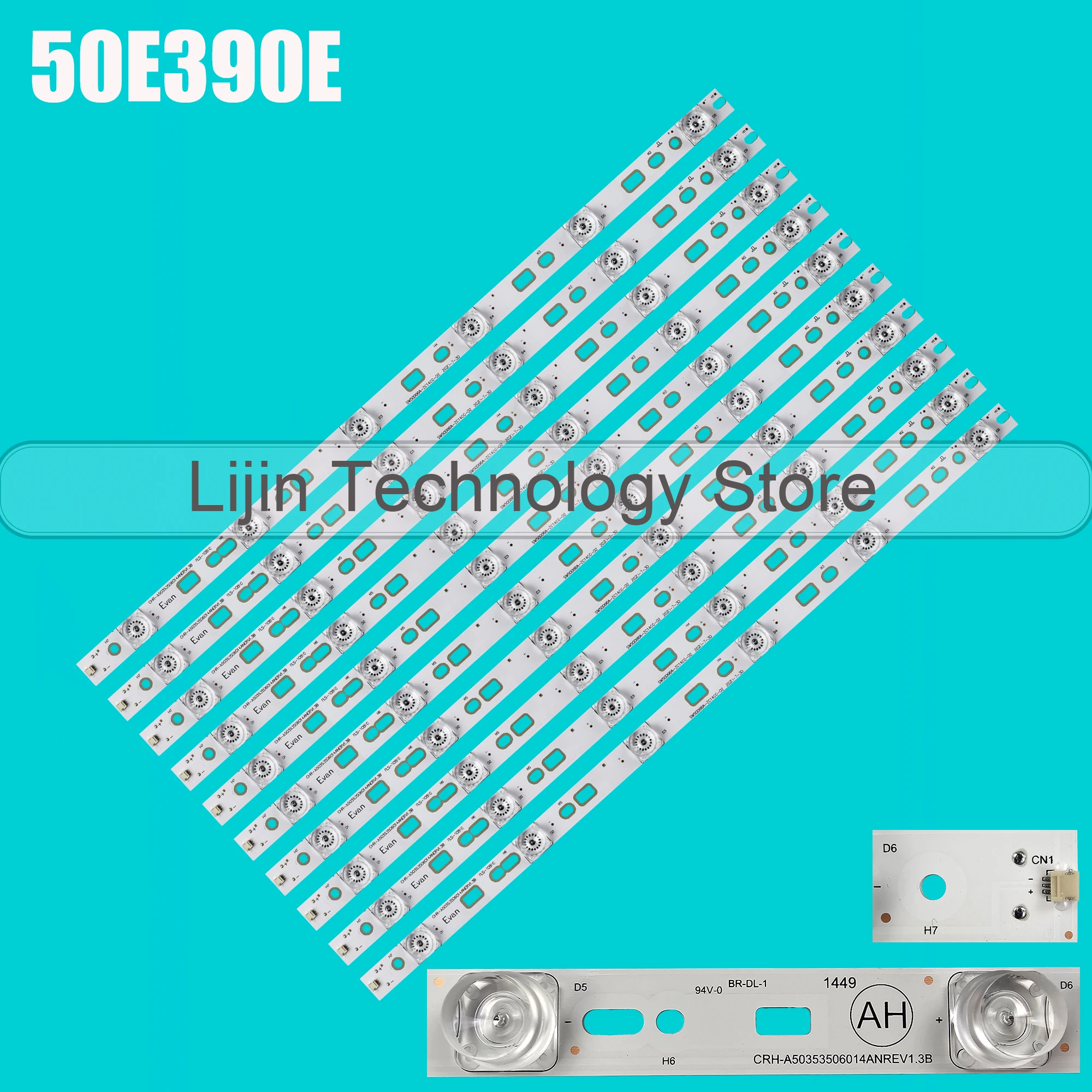 

LED strip For SW500M05 50S9 K50 K50J PPTV-50C2S CRH-A503535060151 TF-LED50S13T2 SW50D06A-ZC14CG-02 CRH-A50353506014ANREV1.3B