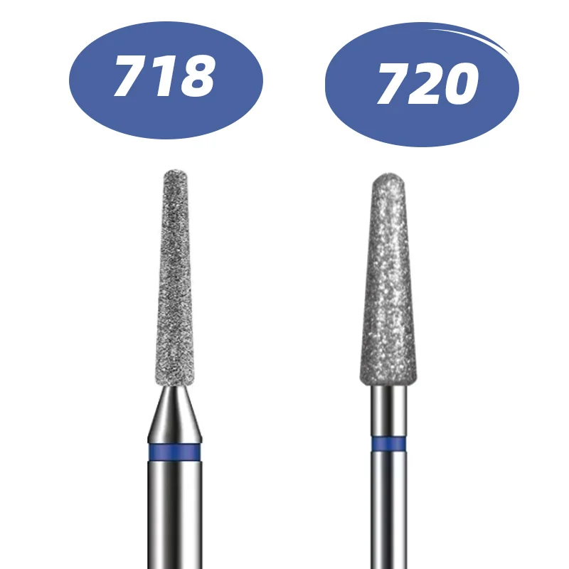 

718 720 Diamond Nail Drill Bits，Cuticle Nail Motor Drill Kit
