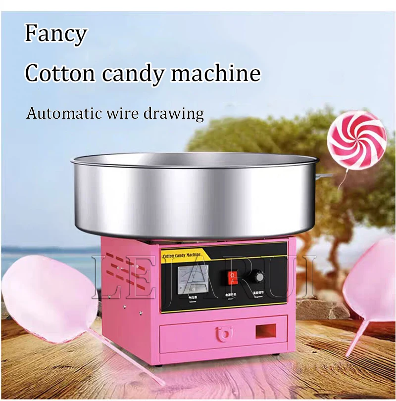Jz Electric Commercial Cotton Candy Machine Automatic Spinning Sugar Maker For Fancy Street Vending