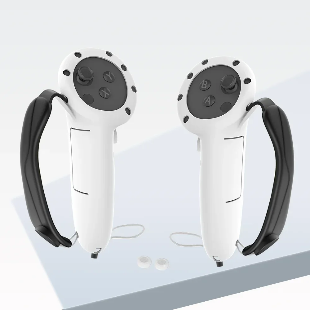 For Quest 3S Accessories Expanded Controller Grip Silicone Protective Cover Convenient Replacement Power Supply For Meta Quest 3