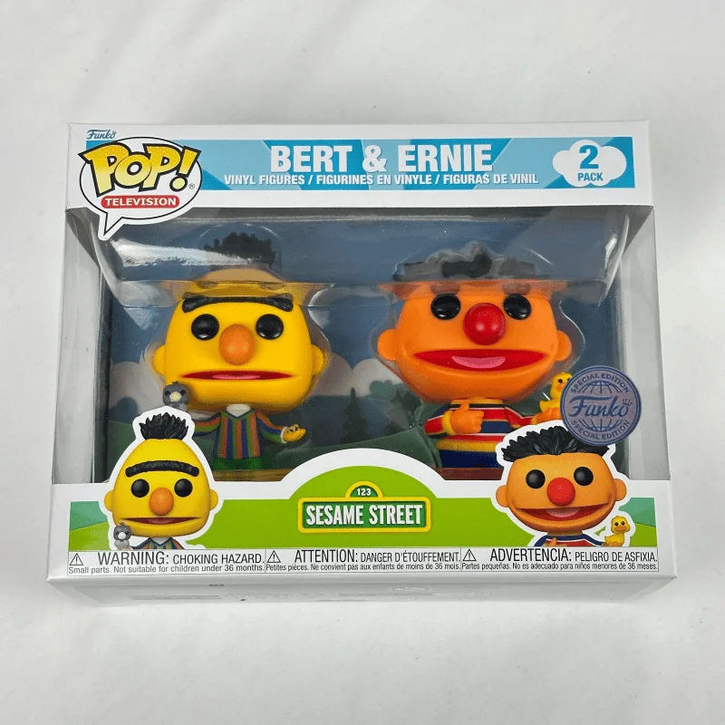 شارع سمسم بيرت وإرني 2 حزمة Funko Pop الفينيل عمل النموذج الأصلي تحصيل النحت الدمى ديكور Q VersionToys الهدايا
