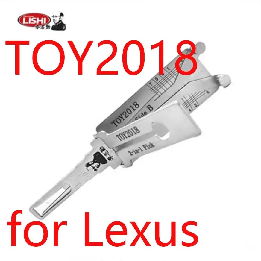 For Toyota Lishi 2-in-1 Pick/Decoder Tool TOY2018 Locksmith Professional Automotive Lock Picking And Decoding Equipment