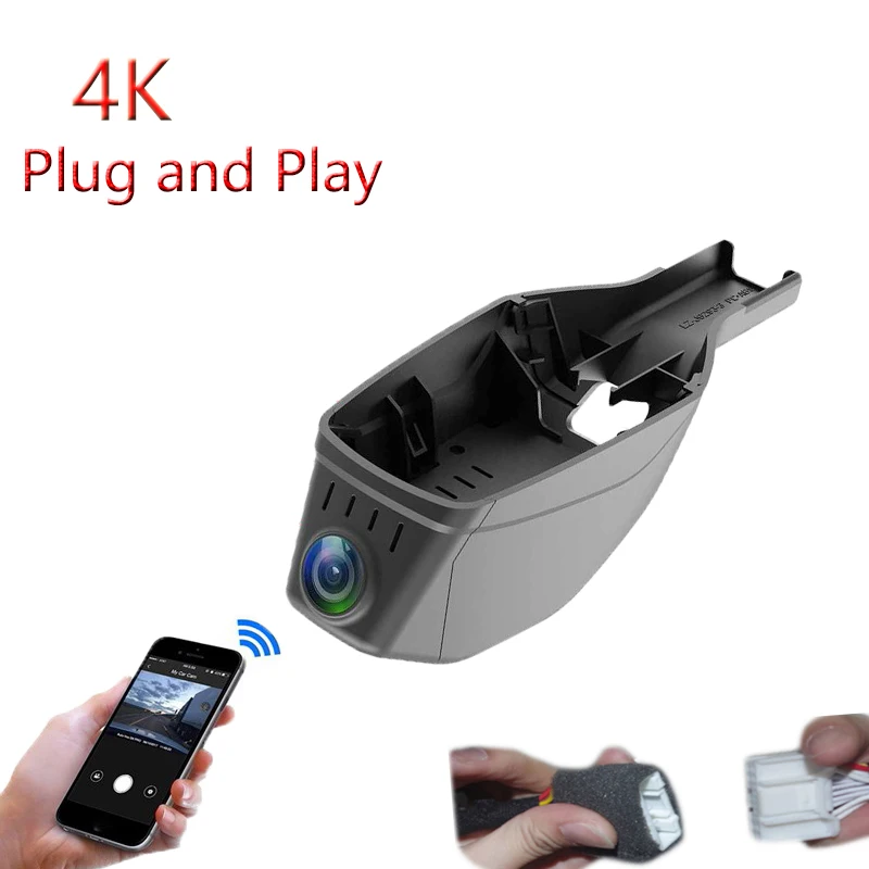 4K Plug And Play For Geely Chery Tiggo 3 5 7 8 Plus 2020 2021 2022 2023 Car Wifi DVR Video Recorder Dash Cam Camera FHD 2160P