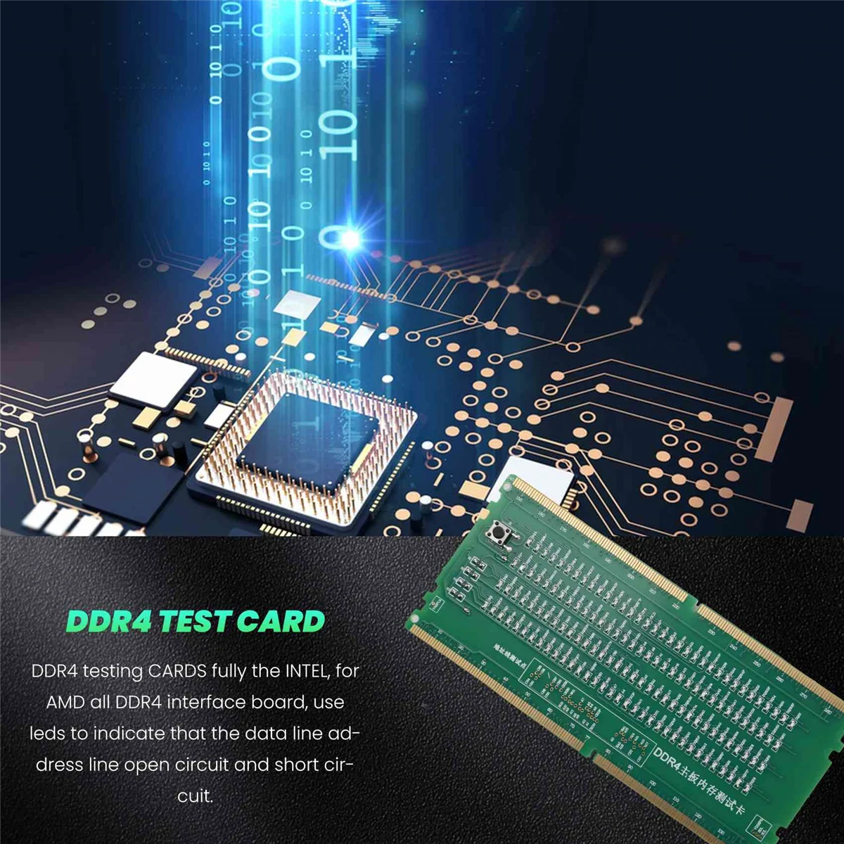 Hot sale DDR4 Test Card RAM Memory Slot Out LED Desktop Motherboard Repair Analyzer Tester