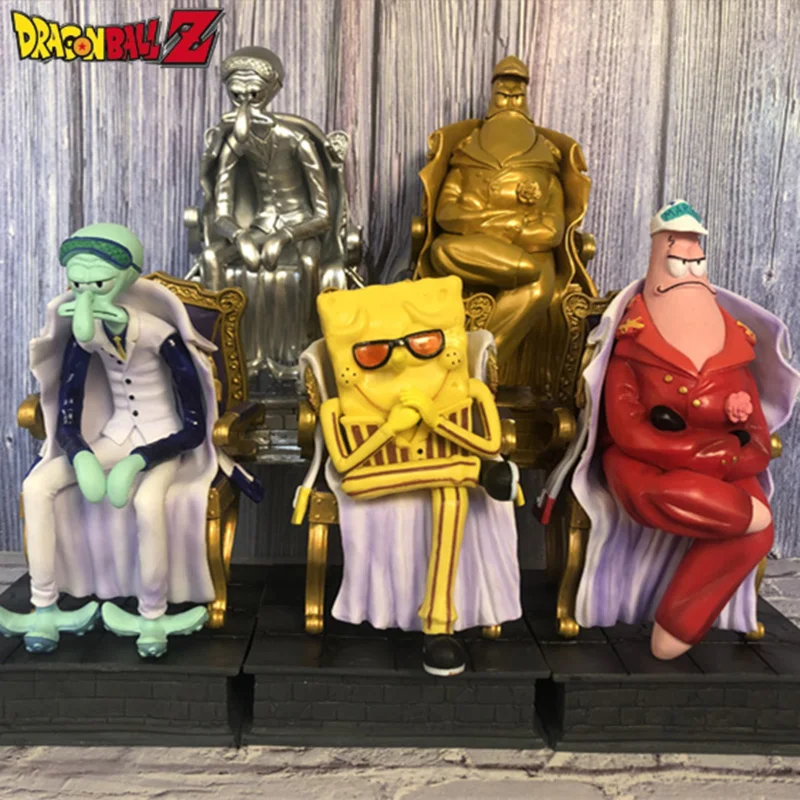 One Piece Cosplay Anime Figure Spongebob Squarepants Patrick Star Cos Sakazuki Kuzan Borsalino Navy 3 Generals Model Gifts Toys