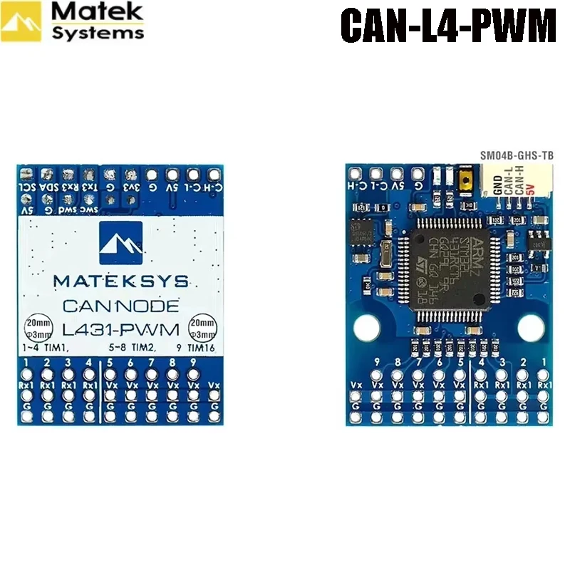 MATEK Mateksys AP_PERIPH DRONECAN TO PWM ADAPTER CAN-L4-PWM 4.5~5.5V for FPV Flight