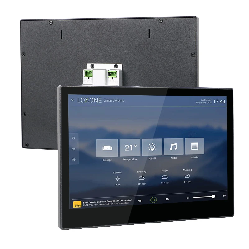 Smart Control Panel Flush Mount 10 Inch 500nit LCD Android 11 AIO RJ45 POE Tablet Capacitive Screen