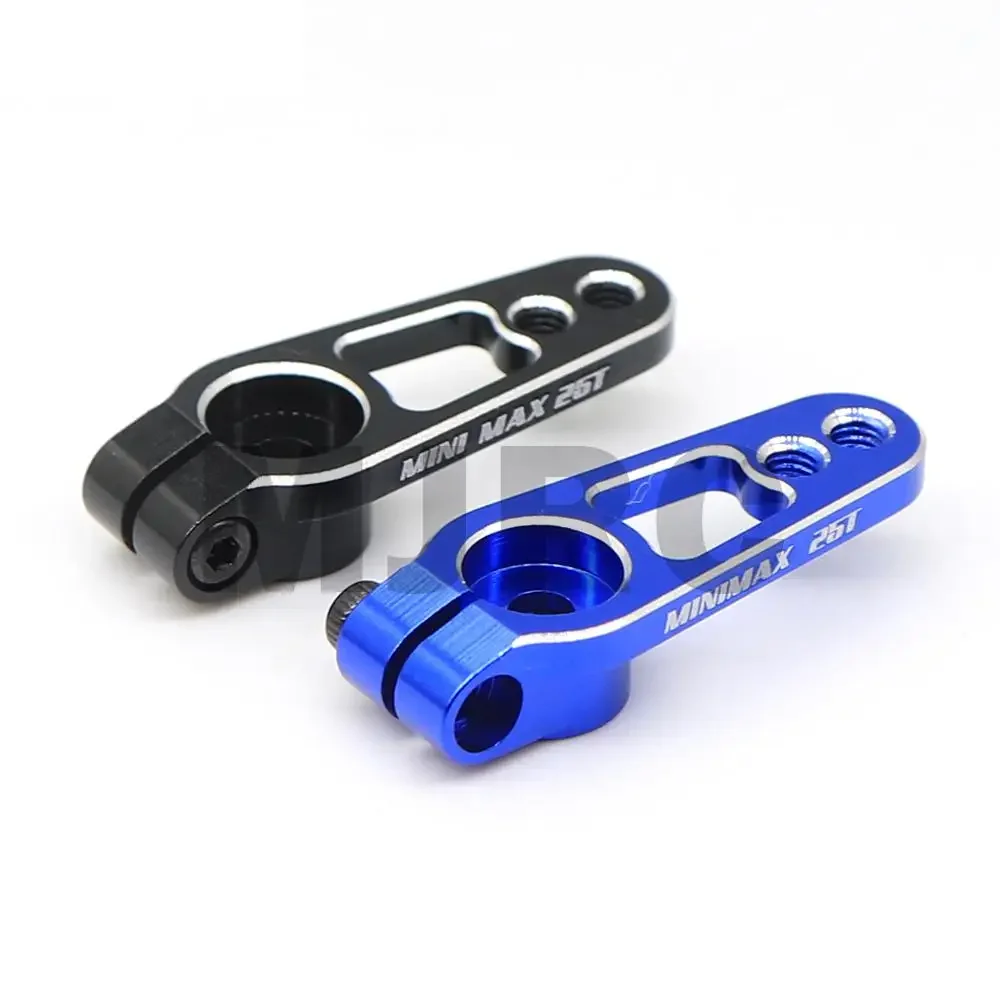 Ajrc 1pc Aluminum Alloy 25T 31mm Steering Servo Arm Horn Black/Red/Blue for Traxxas TRX4 Axial SCX10 Rgt RC Car Crawler Parts
