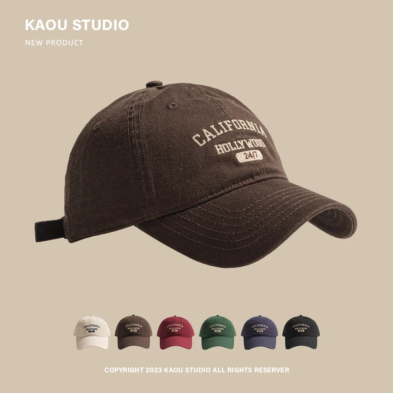 

New fashion cap men's and women's versatile sunshade soft top wide brim sunscreen baseball cap tide