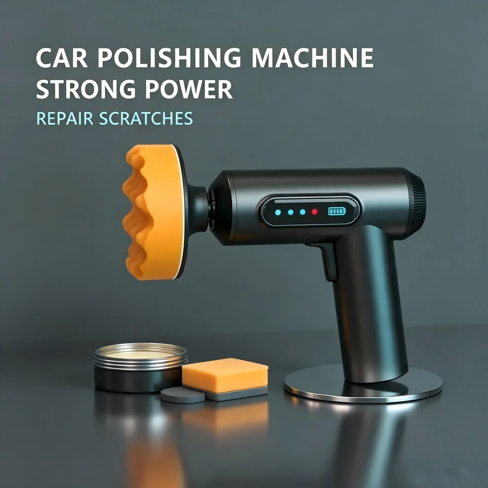Car Polishing Sanding Machine Wireless Car Paint Scratch Repair Windscreen Glass Oil Film Remove Machine Leather Care