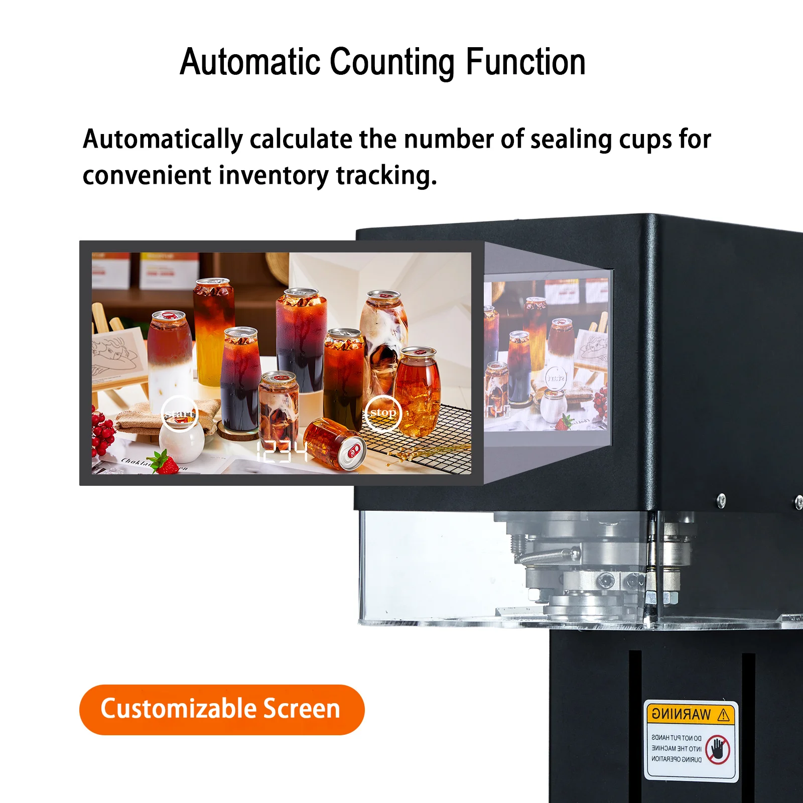 M2 Industria Canned Food Snacks Tea Paper Tin Can Lid Seamer Sealing Machine Manual