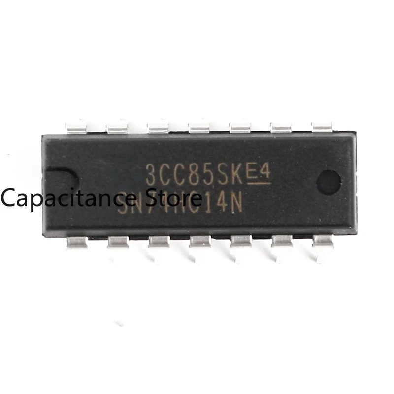10PCS Original Genuine In-line SN74HC14N Logic Chip Six Schmitt Trigger Non-gate DIP-14