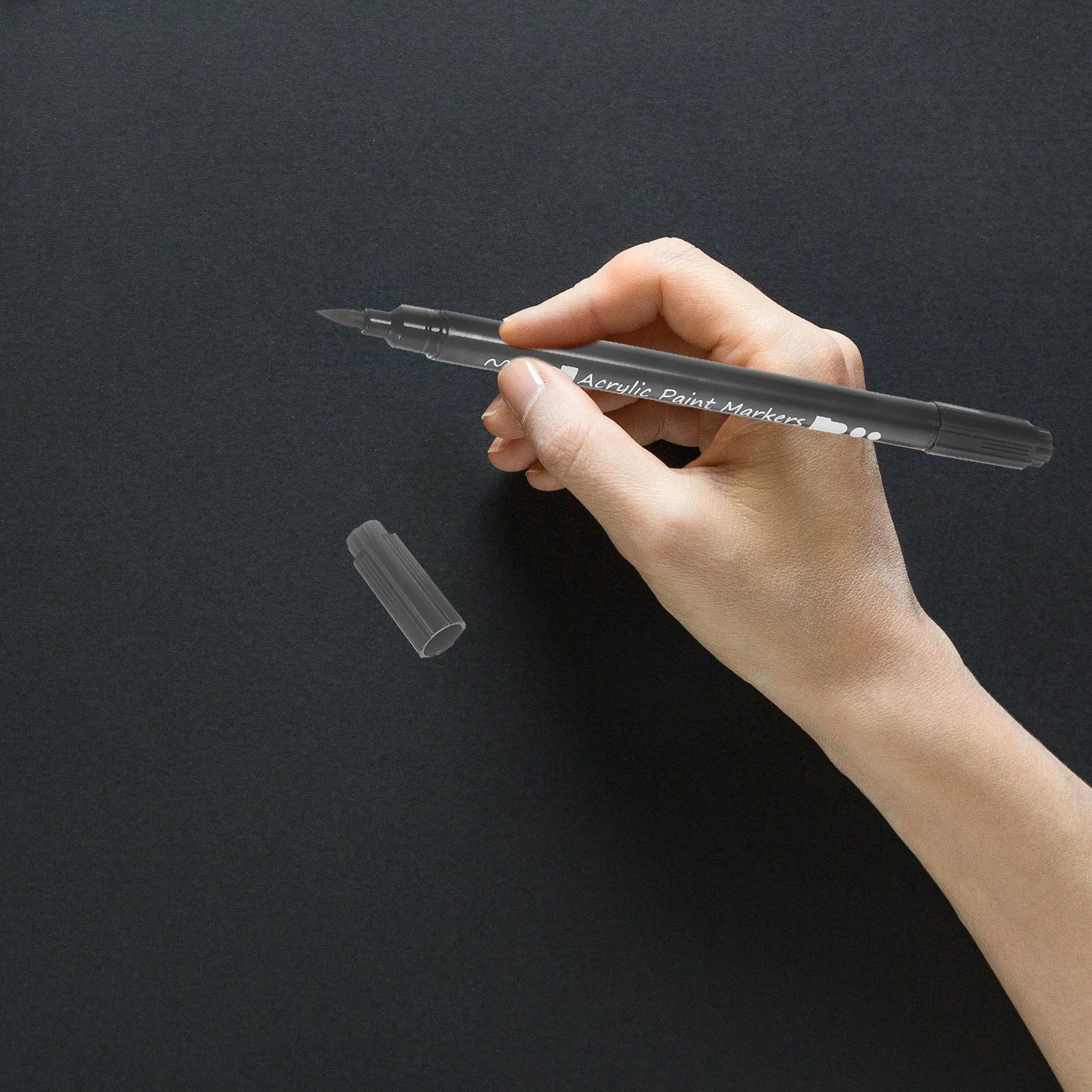 

1Set Dual Tip Acrylic Markers Smooth Grip Ergonomic Design for Art Projects DIY Gifts Dry Erase Fine Point Markers