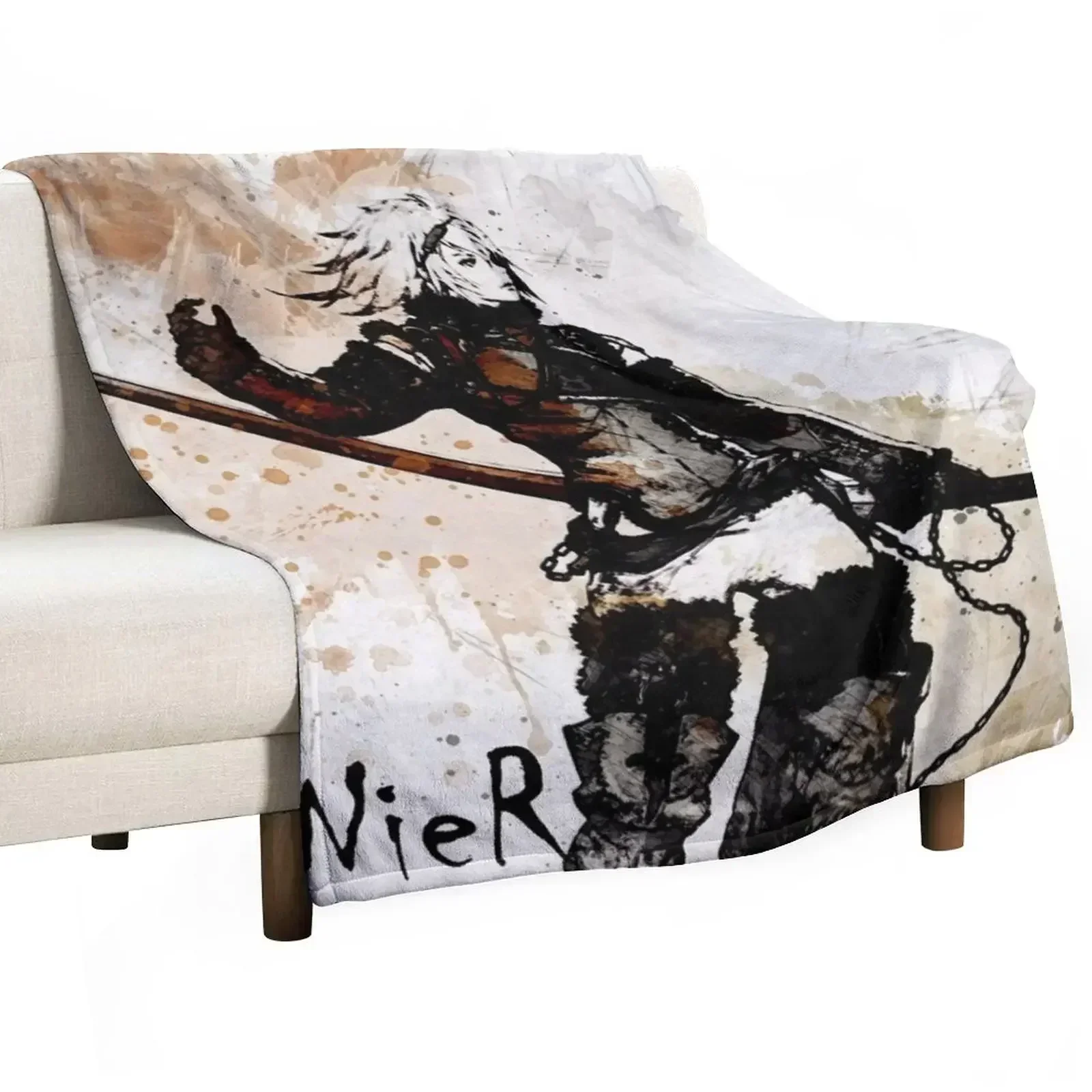 NieR Replicant *Painting* Throw Blanket christmas decoration Sofas Furry blankets ands Blankets