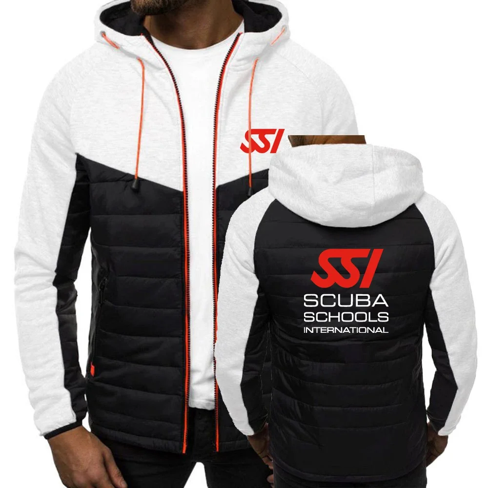 2024 New Scuba Diving Dive SSI Men Spring and Autumn Classics Seven Color Hooded Comfortable Cotton Padded Jacket Printing Tops