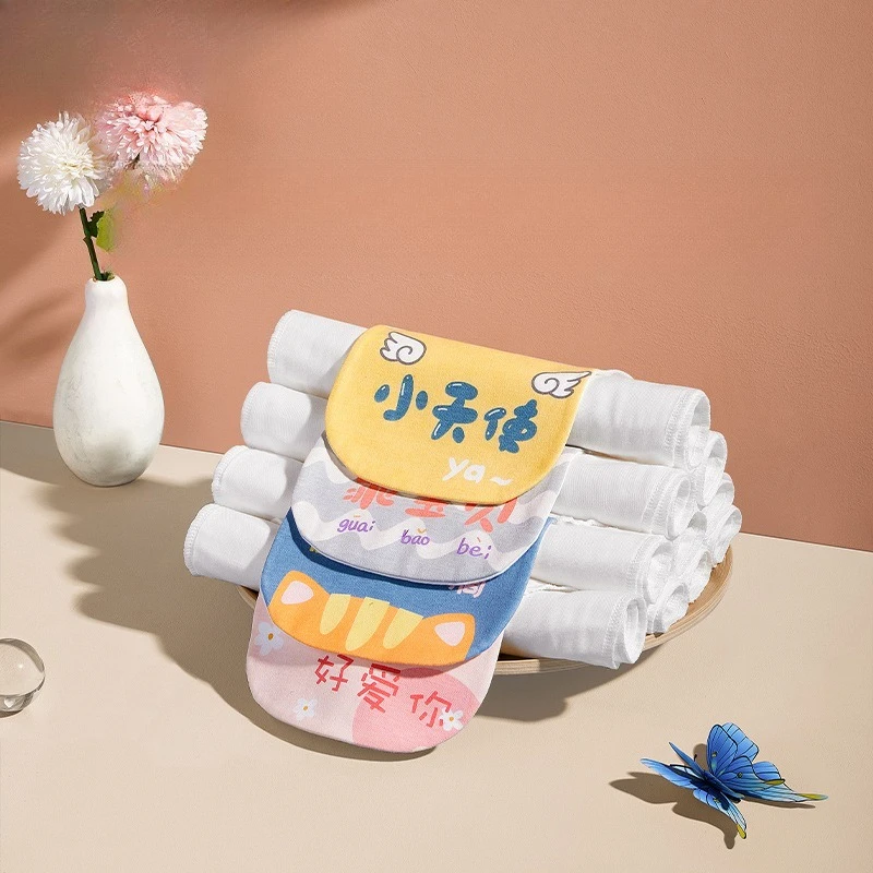 

Детское полотенце для пота из чистого хлопка, марля А-типа, четырехслойное детское полотенце для пота, тюрбан с подкладкой больших размеров, детское полотенце для пота