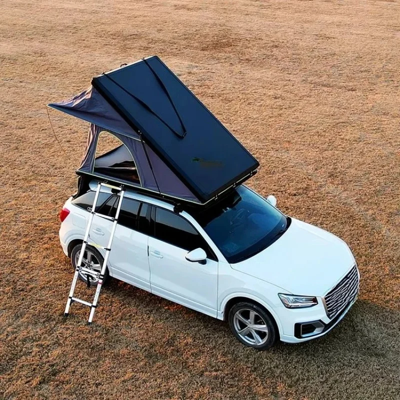

2–4 Person Rooftop Tent — Aluminum Alloy Hard-, Automatic Quick-Setup Rooftop Tent (Suitable SUVs)