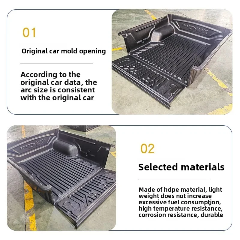 Fits for D-Max Middle East Version Narrow Side Modification Rear Box Cargo Car Mat Car Exterior Accessories