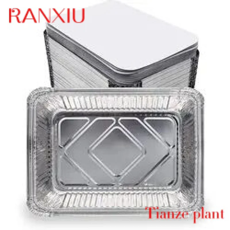 CustomCustom Fast Food Aluminum Foil Food Container/Box Disposable Aluminum Tin Foil Baking Pans/Tray/Dishes/Plates For Food Pac