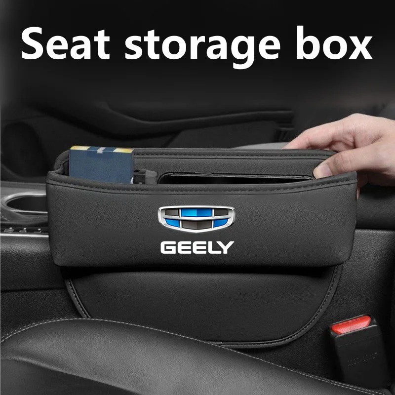 

Car Seat Organizer Leather Crevice Storage Box Car Accessories for GEELY GC6 GC9 EMGRAND EC7 EC8 CK ATLAS CK2 CK3 GT