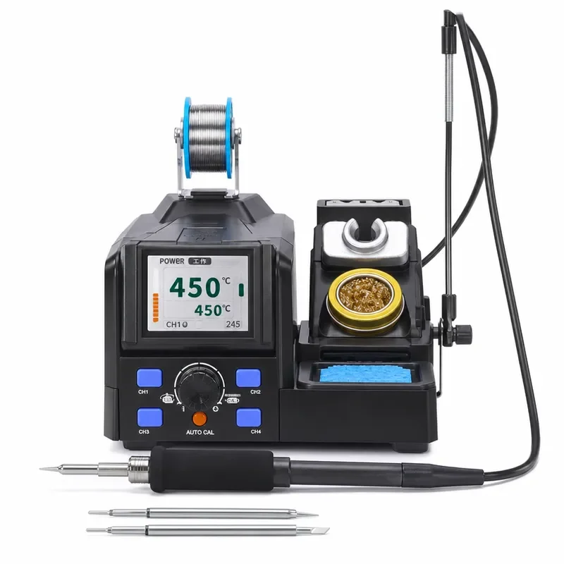 Precision Welding Workstation Tweezer Soldering Station 245 210 Handle 4 Memory Channels Digital Temperature Control Repair