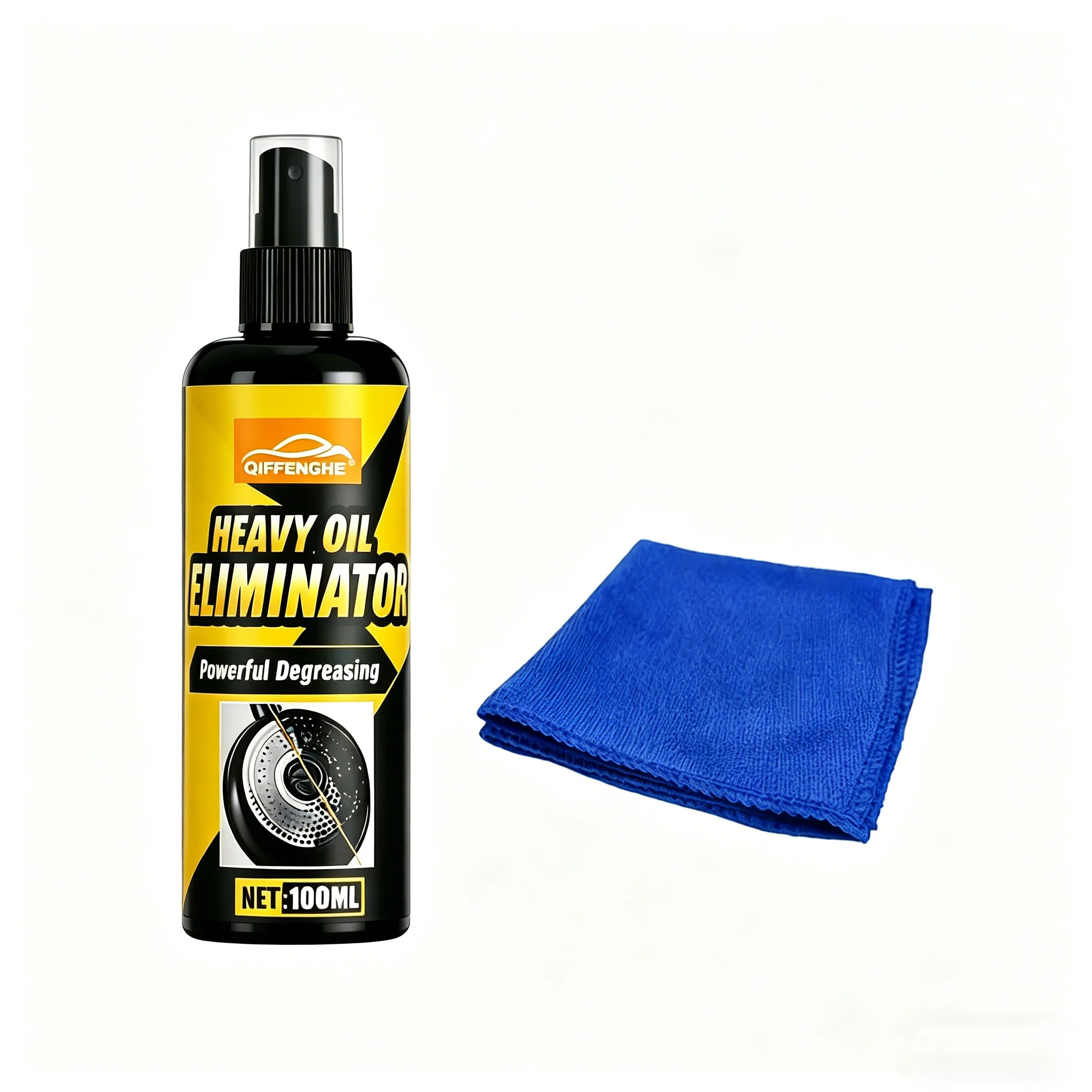 Spray dégraissant puissant pour cuisine 100ml, éliminateur d'huile tenace pour cuisinières, taches sur ustensiles de cuisson et surfaces de cuisine