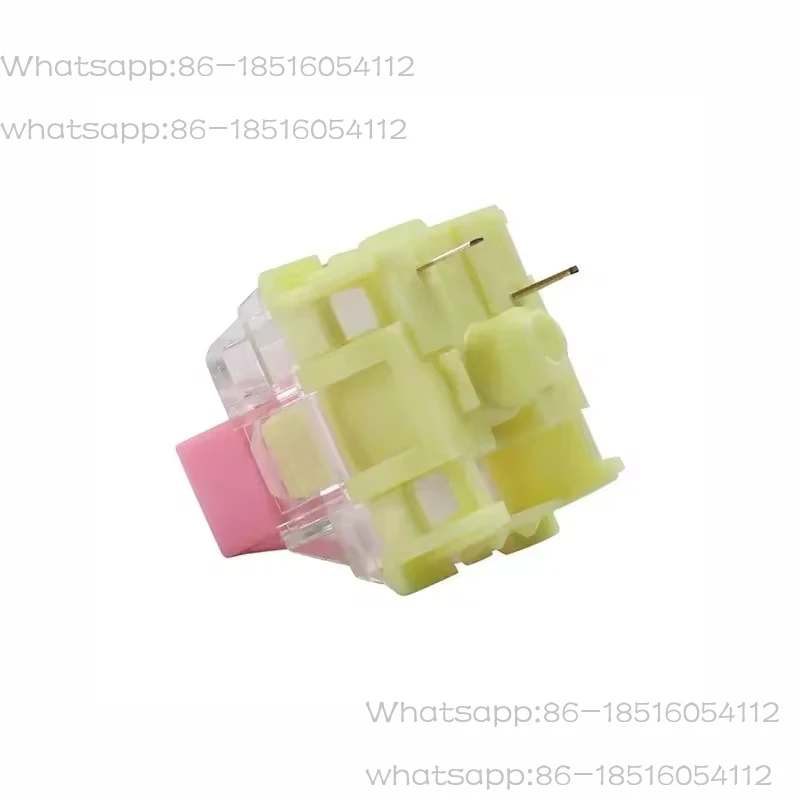 Gold Pink V2 Mechanical Keyboard Switch 37g 3 Pins Linear Switches SMD RGB Custom Silver Hot Swap Smooth Factory Lubricated