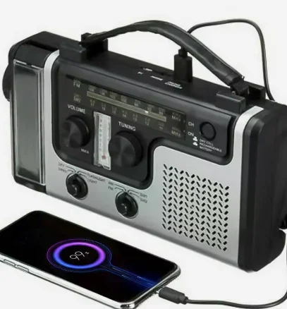 Hot-selling disaster prevention emergency radio | Portable Solar Hand Crank Radio with LED Reading Light