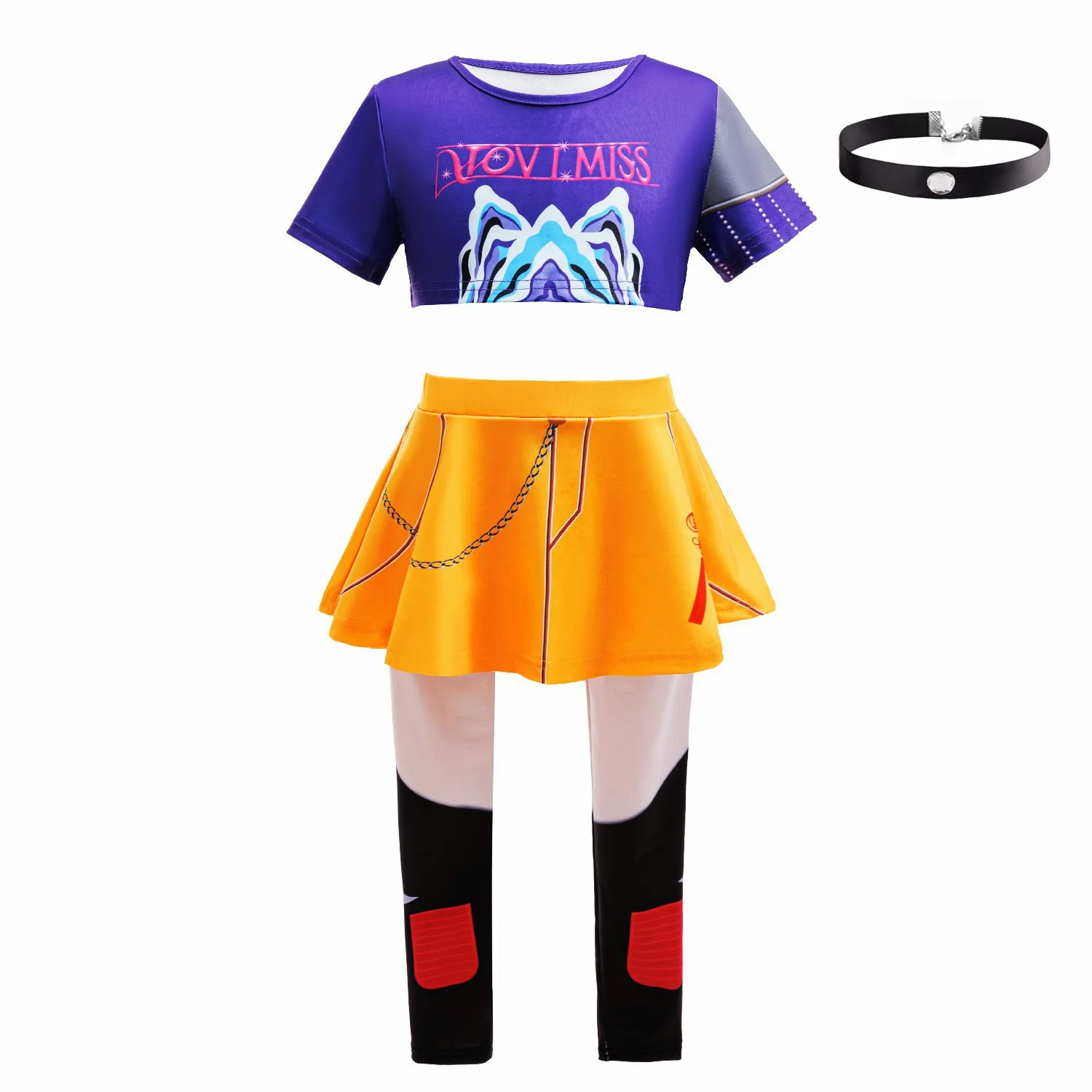 3PS girl suit Korean trend hip-hop role play costume Birthday party stage performance costume Halloween carnival children's cost