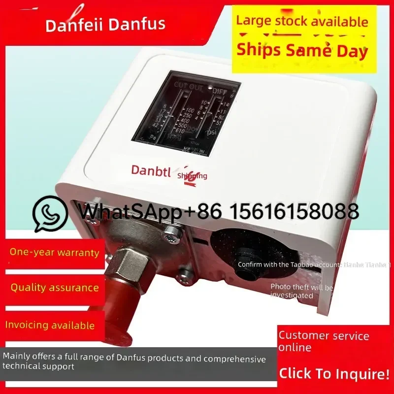 Danfoss KP6W Pressure Switch 060-519091 060-519066 060-516091 060-516066 Voltage Control Relay for Refrigeration Compressor