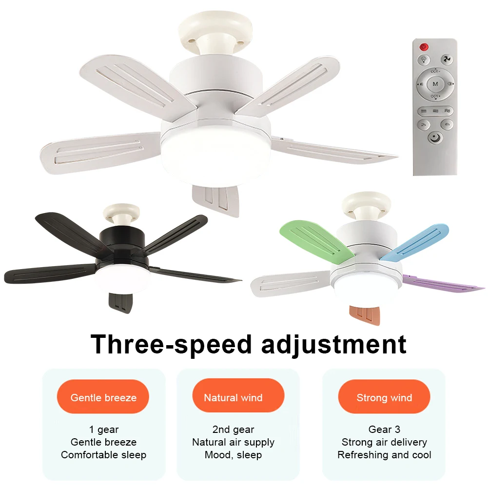 

2 In 1 Hanging Fan with LED Lantern Remote Control Silent Ceiling Fan Modern Smart Cool Fan for Dining Room Bedroom Living Room