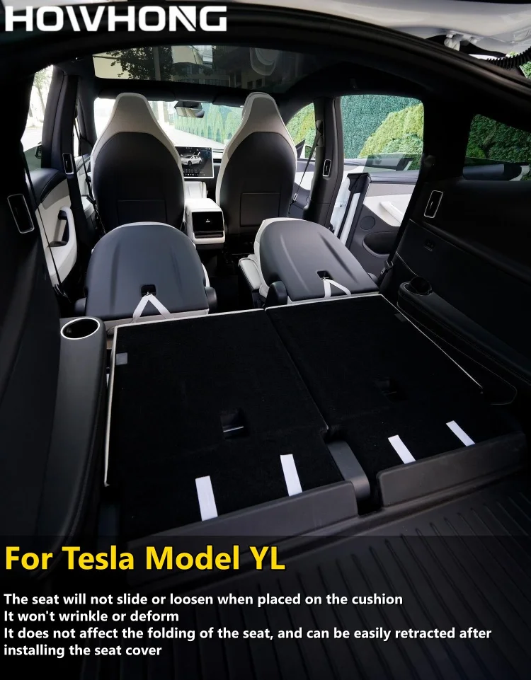 For Tesla Model YL New Car Seats Cover Nappa Leather YL Invisible Seat Cushions Ventilation High Quality Interior Accessories