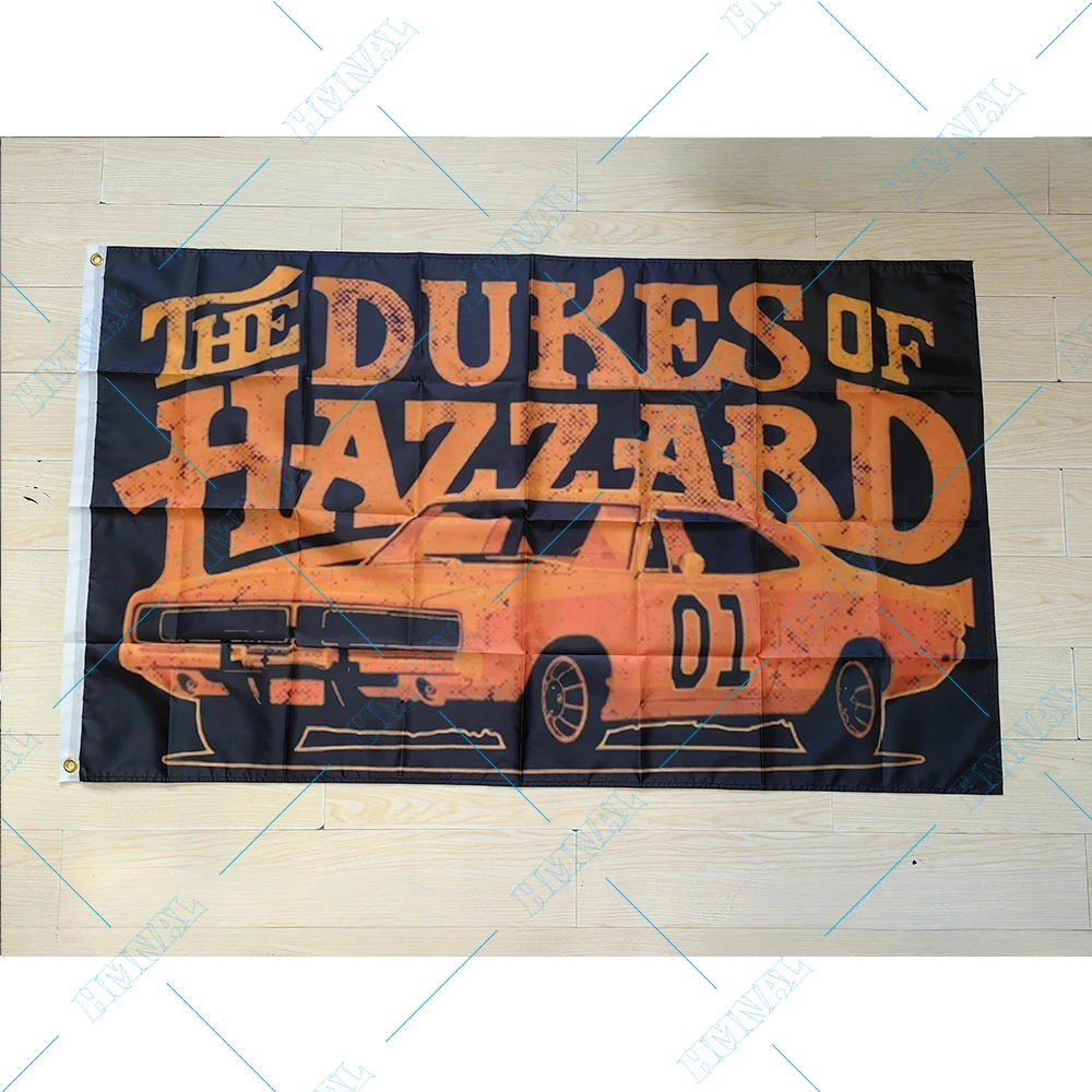 90x150cm CUSTOM DUKES HAZZARD Flag with BALCK Orange BANNER - view 4